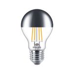 Philips Classic LED Bulbo E27 Pera Mirror 7.2W 650lm 650lm - 827 Bianco Molto Caldo | Dimmerabile - Sostitutiva 60W
