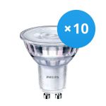 Confezione Multipack 10x Philips Corepro LED Faretti GU10 PAR16 4W 350lm 36D - 840 Bianco Freddo | Sostitutiva 50W