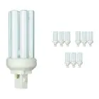 Confezione Multipack 10x Philips MASTER PL-T 18W - 830 Luce Calda | 2 Pin