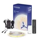 Noxion Strisce LED Naga 5 Metro Set completo - 24V - 320LEDs/m - COB - 8W/m - 965 Luce Del Giorno | 8mm - IP20 - Miglior Resa Cromatica